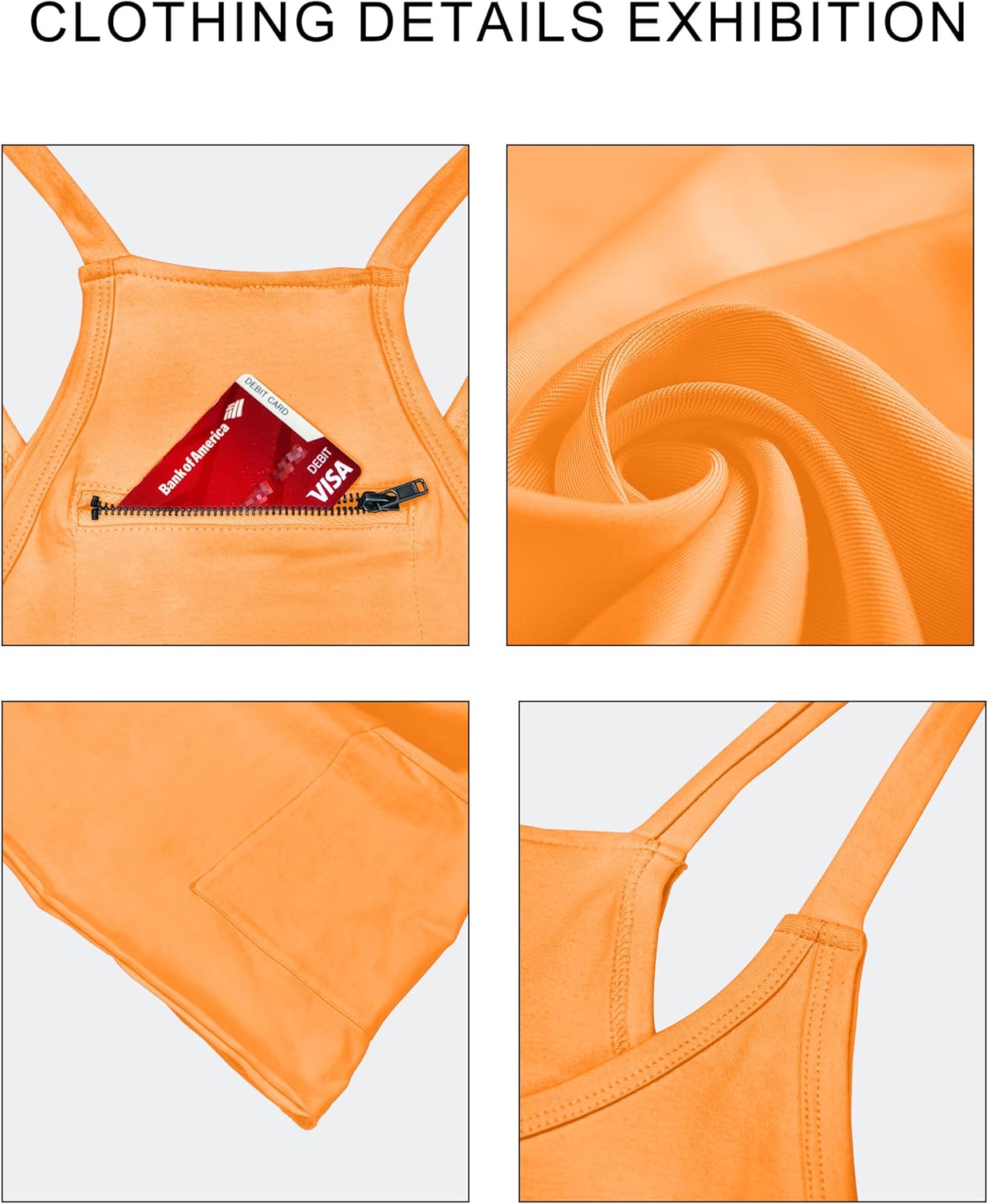 VIUTIL Women's Athletic Dress Built-In Shorts Spaghetti Strap Romper