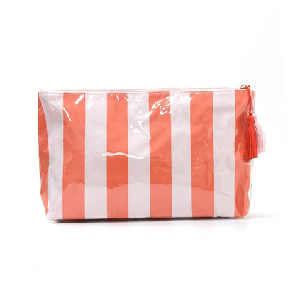 Striped Sunscreen Bag