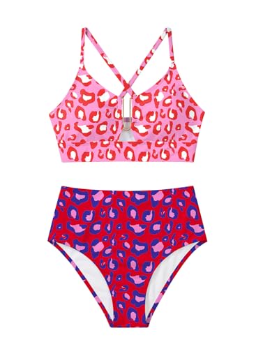 High-waisted bikini set full-length on model