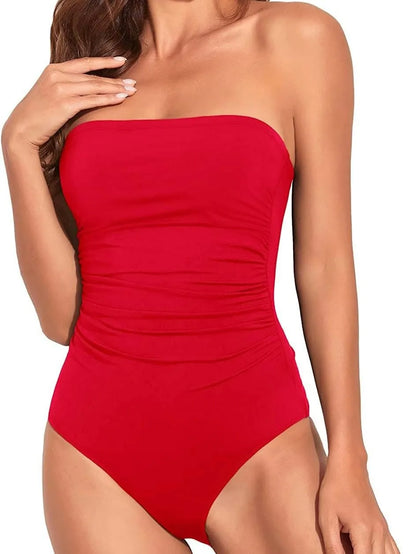 One-piece swimsuit shown on model