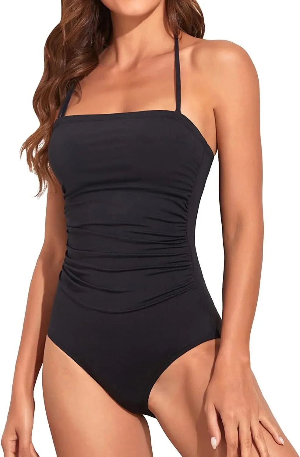 Close-up of the ruched waist