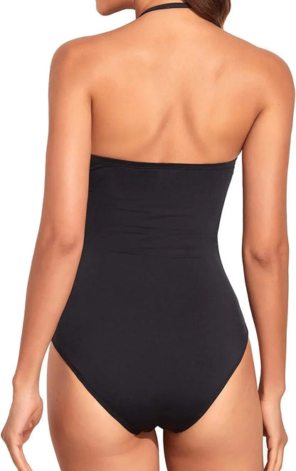 One-piece swimsuit in red