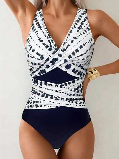 One-piece swimsuit full-length on model