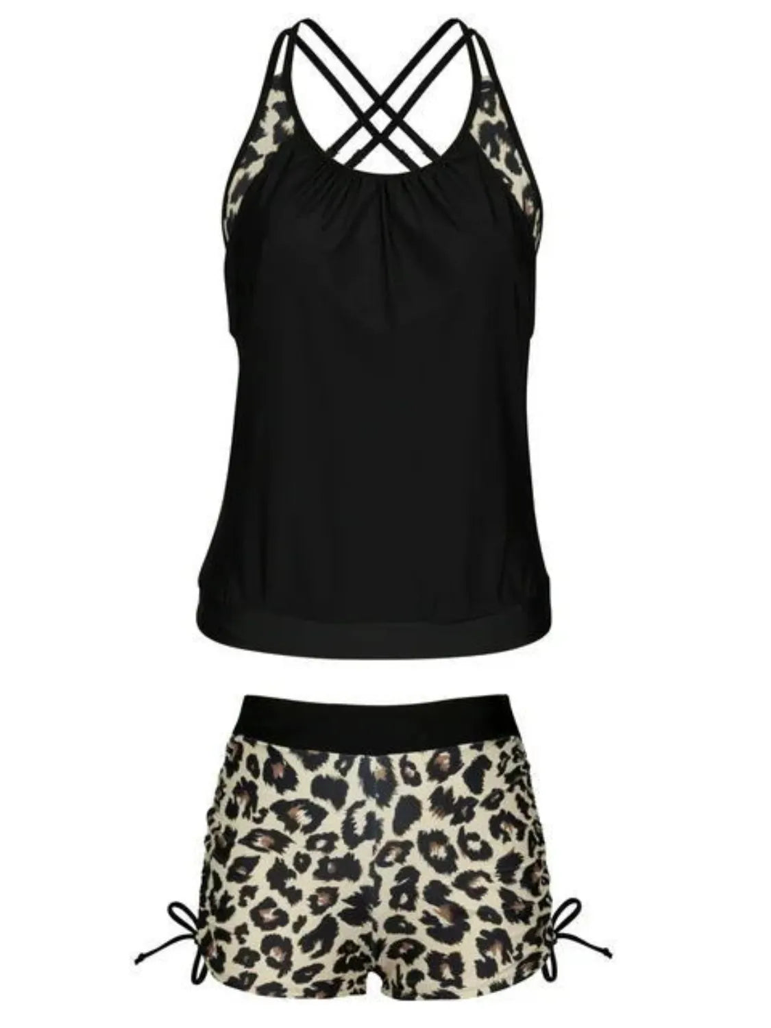 Support tankini set full-length on model