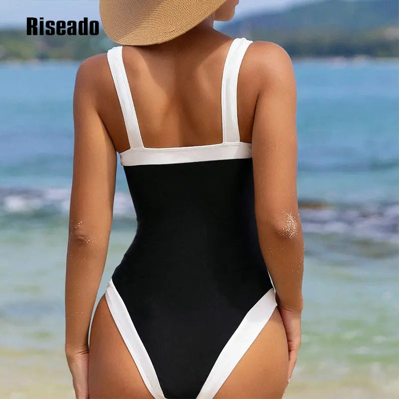 One-piece swimsuit full-length on model
