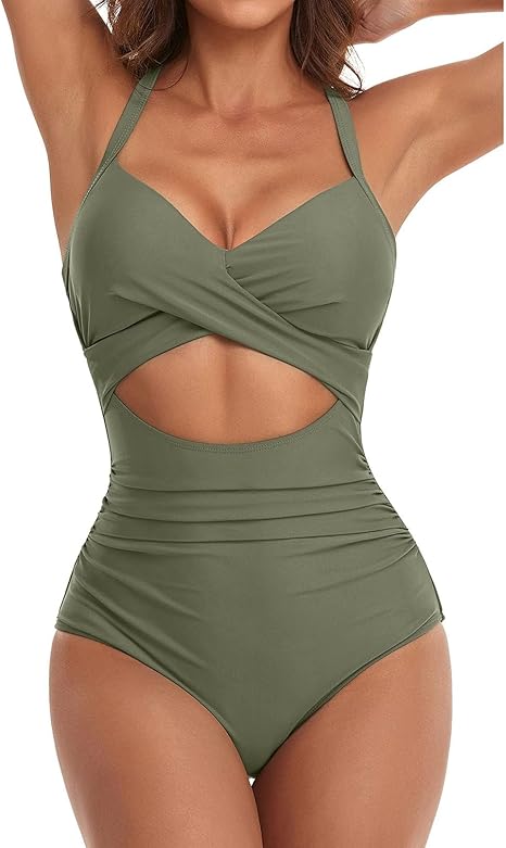 One-piece swimsuit detail view