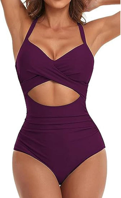 One-piece swimsuit full-length on model