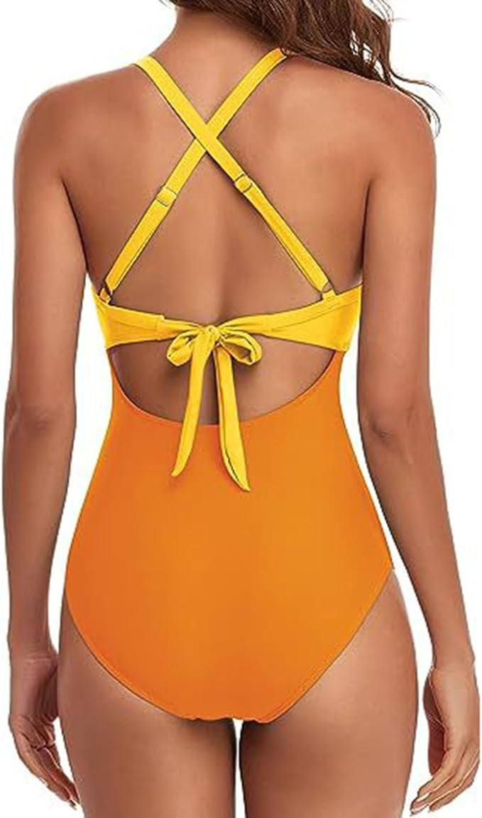 One-piece swimsuit detail view