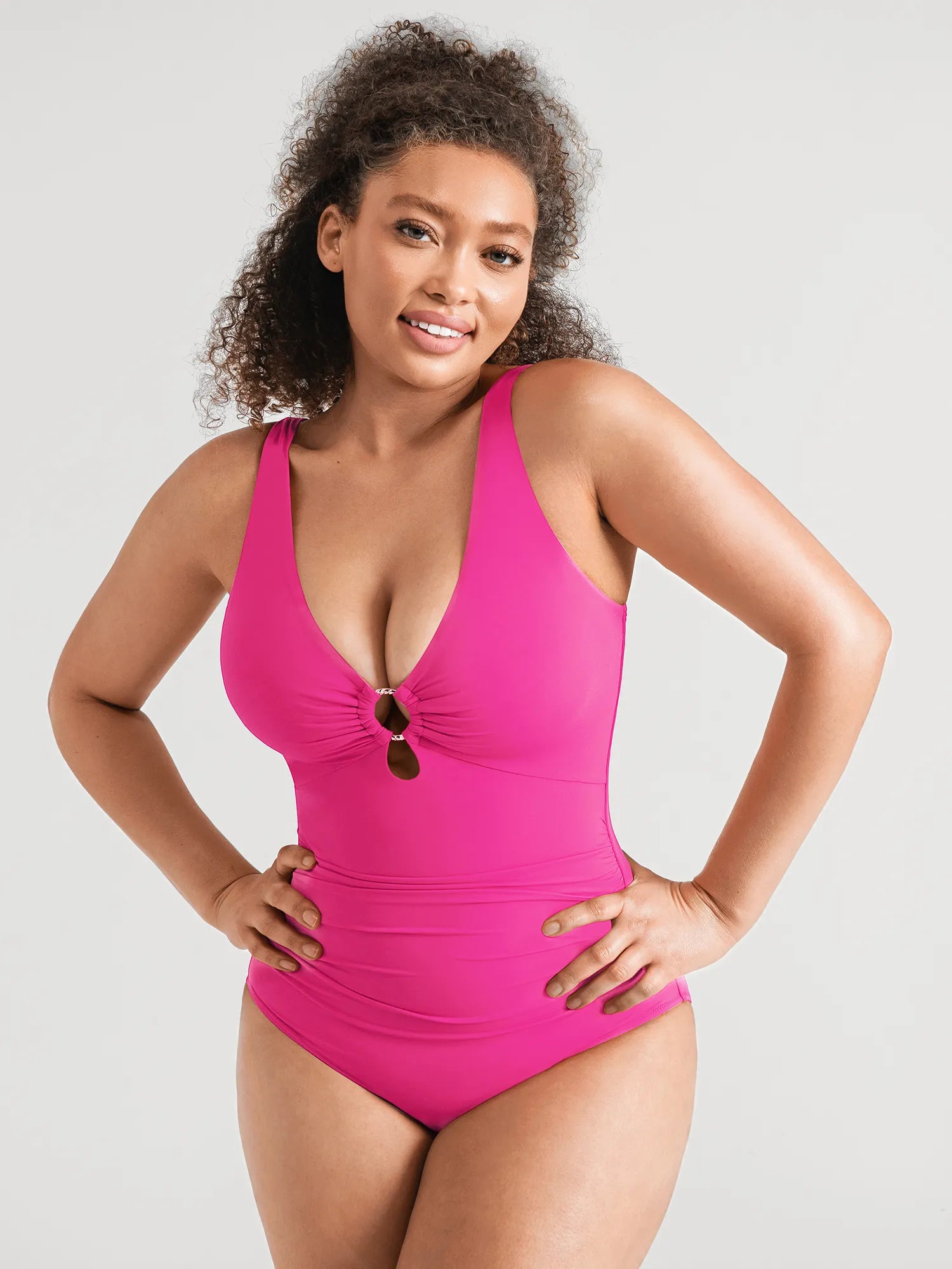 One-piece swimsuit in Orange