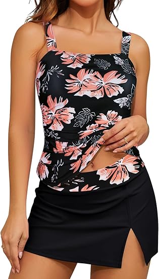 Tankini swim dress in Blue