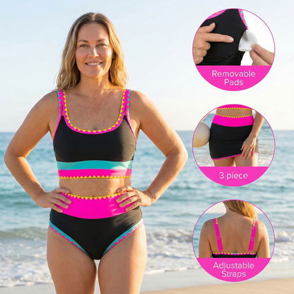 3-piece bikini set detail view