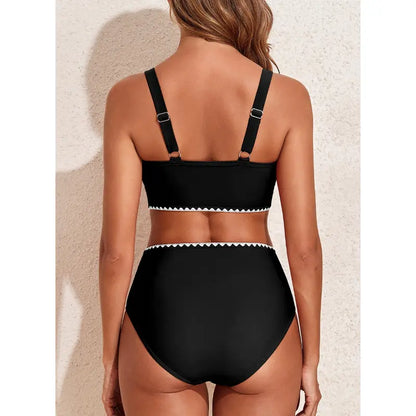 Size guide chart for the bikini set, sizes XS to 2XL
